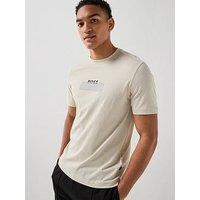 Boss Te_Logotape T-Shirt - Light Beige