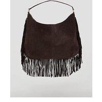Free People Finn Fringe Shoulder Bag - Brown