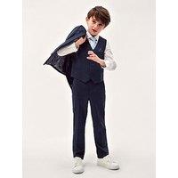 Monsoon Boys Harry Herringbone Blazer - Navy