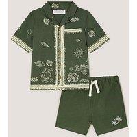Monsoon Boys Crab Woven Set - Khaki