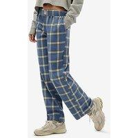 Superdry Cotton Check Elastic Trouser - Navy