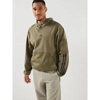 Adidas Sportswear Men'S Utility Logo Hoodie - Green