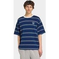 Adidas Originals Mens Resort Stripe T-Shirt - Blue