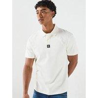 Hugo Deabono_D Centre Stacked Nikel Logo Polo Shirt - Off White