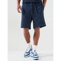 Hugo Dinkoe Tonal Logo Jersey Shorts - Navy