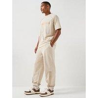 Hugo Dalipant Tonal Logo Joggers - Light Beige