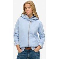 Superdry Essential Logo Zip-Up Hoodie - Blue