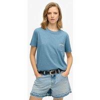 Superdry Essential Logo Gd Pocket Tee - Blue