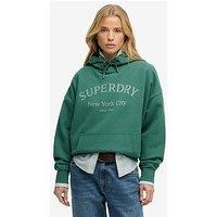 Superdry Luxe Casual Relaxed Hood - Green
