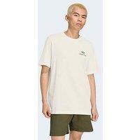 Adidas Originals Mens Graphic Tee - Cream - White
