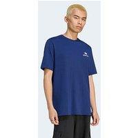 Adidas Originals Mens Graphic Tee - Cream - Blue