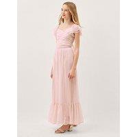 Monsoon Girls Sully Tie Back Maxi Prom Dress - Light Pink