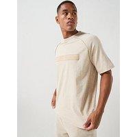Hugo Dalik Tonal Logo Raglan T-Shirt - Light Beige