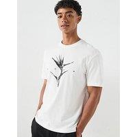 Hugo Darise Bird Graphic T-Shirt - Off White