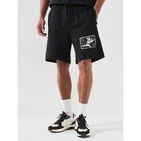 Hugo Darispan Bird Box Graphic Sweat Shorts - Black