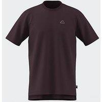 Adidas Sportswear Mens Icon Tee - Burgundy