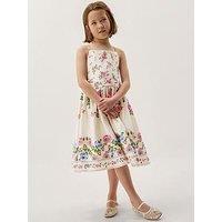 Monsoon Girls Rose Border Dress