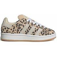 Adidas Originals Junior Campus 00S Leopard Print Trainers - Beige