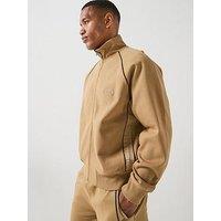 Hugo Dislan Rose Logo Oversized Track Top - Beige