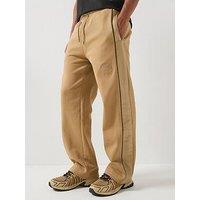 Hugo Dislano Rose Logo Open Cuff Joggers - Beige