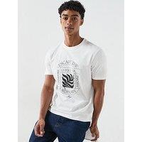 Hugo Durose Rose Graphic T-Shirt - Off White