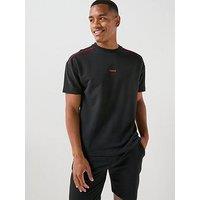 Hugo Bodywear Noah Piped Lounge T-Shirt - Black