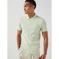 Boss Passenger Tonal Patch Logo Polo Shirt - Light Green