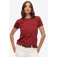 Superdry Essential Logo Fitted T-Shirt - Red