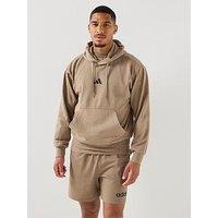 Adidas Sportswear Mens Essentials Feelcozy Fleece Hoodie - Beige