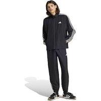 Adidas Sportswear Men'S 3-Stripes Fleece Tracksuit Set - Black
