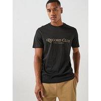Hugo Durectee Record Club T-Shirt - Black