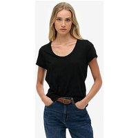 Superdry Studios Scoop Neck Tee - Black