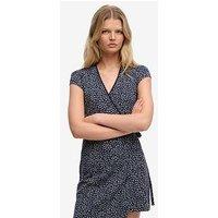 Superdry Athletic Essential Wrap Dress - Navy