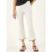 Roman Flared Stretch Cropped Trousers