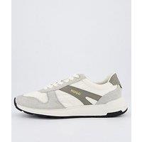 Hugo Go3 Mylon Mix Runner Trainers - Off White