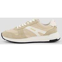 Hugo Go3 Mylon Mix Runner Trainers - Light Beige