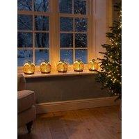 Three Kings Set Of 5 & Light Up & Ice Xmas Pud Christmas Decorations