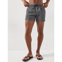 Hugo Bodywear Aaron All Over Logo Swim Shorts - Black