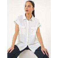 Roman Petite Pocket Button Blouse