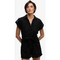 Superdry Belted Utility Playsuit - Black