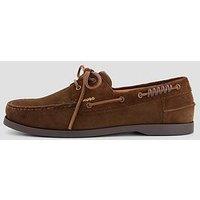 Hugo Darcy Suede Boat Shoes - Brown