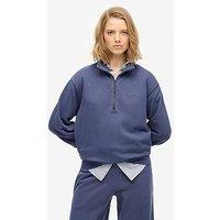 Superdry Essential Logo Gd Half Zip Sweatshirt - Navy
