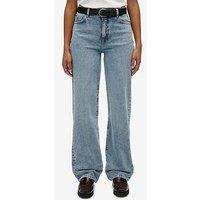 Superdry High Rise Wide Leg Jeans - Blue