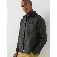 Jack & Jones Men'S Soho Ollie Long Sleeve Overshirt - Black