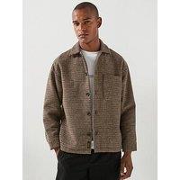 Jack & Jones Soho Ollie Long Sleeve Overshirt - Brown