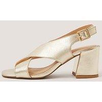 Monsoon Cally Cross Front Sandal - Gold