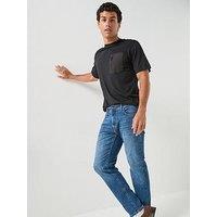 Jack & Jones Fusion Woven Pocket T-Shirt - Black