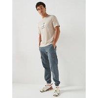 Jack & Jones Kane Dylan Cuffed Cargo Pants - Turbulence