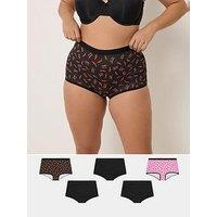 Yours Curve 5 Pack 'Hot Stuff' Chillies Shorts