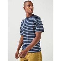 Jack & Jones Axel Stripe T-Shirt - Navy Blazer